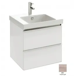 Модуль под раковину Odeon Up 57х48,5х53 см, 2 ящика, серый дуб EB878-E71 Jacob Delafon