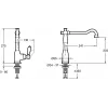 Смеситель для кухни Louise поворотный излив E24367-CP Jacob Delafon