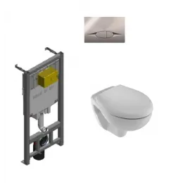 Комплект с инсталляцией Brive с микролифтом E4345G-00+E70014-00+E29025-NF+E29027-CP Jacob Delafon