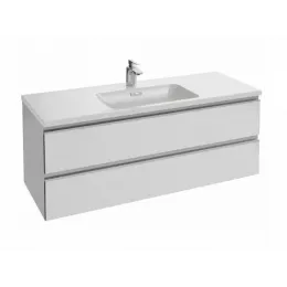 Модуль с раковиной Vox 120 см, белый блестящий лак, подвесной монтаж EXAB112-Z-00+EB2021-RA-G1C Jacob Delafon