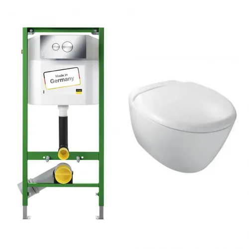 Комплект с инсталляцией Presqu'ile инсталляция Viega, с микролифтом E4440-00+713386 Jacob Delafon