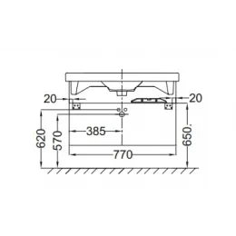Модуль под раковину Odeon Up 77х48,5х53 см, светлый дуб EB895RU-E5 Jacob Delafon