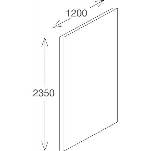 Декоративная панель на стену Pannolux 120х233,5 см, темный дуб/медовый дуб E63000-D26 Jacob Delafon