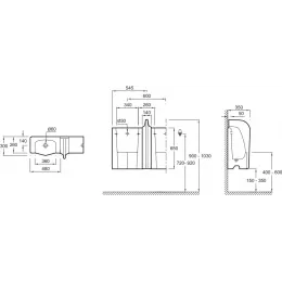 Писсуар Murale EN498-00 Jacob Delafon