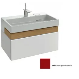 Модуль под раковину Terrace 80х48х38 см, 2 ящика, темно-красный матовый, система push-to-open EB1186-M69-M69 Jacob Delafon