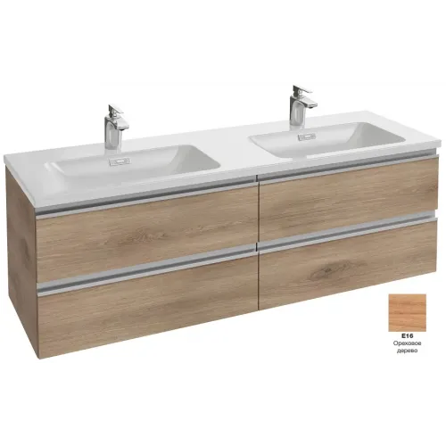 Модуль под раковину Vox 140х46х45,2 см, ореховое дерево, с 4 ящиками, встроенные ручки EB2020-RA-E16 Jacob Delafon