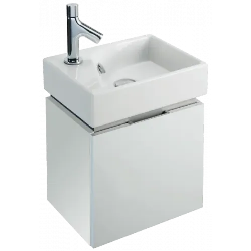 Модуль с раковиной Rythmik 40 см, белый блестящий, подвесной монтаж E4786-00+EB1036-G1C Jacob Delafon