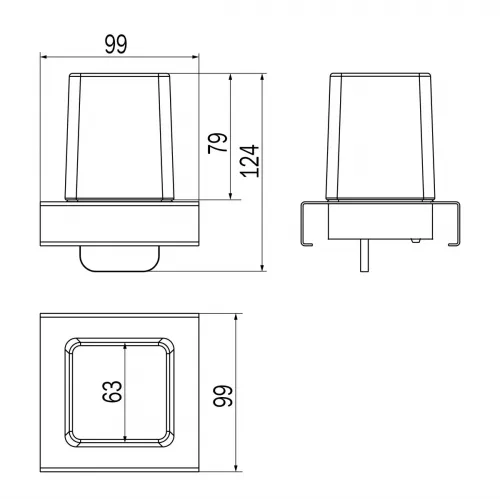Модуль дозатора для рейлинга INDA INDISSIMA BARRA A8867MNS21