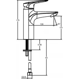 Комплект смесителей Elite для раковины, для ванны и душа, душевой гарнитур E32911RU-CP Jacob Delafon