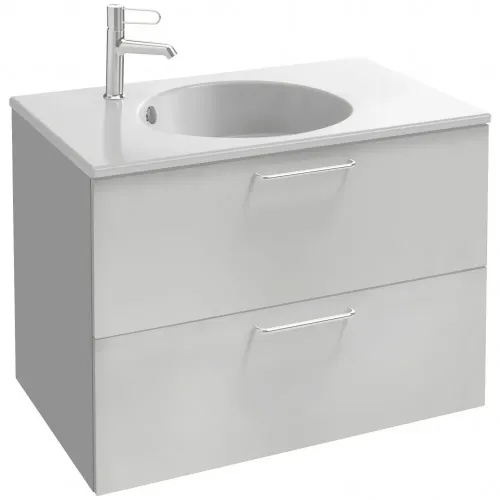 Модуль под раковину Odeon Rive Gauche 80х50,8х56,8 см, 2 ящика, белый глянцевый лак, ручки хром EB2522-R5-G1C Jacob Delafon
