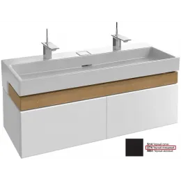 Модуль под раковину Terrace 120х48х38 см, черный глянец, верхний ящик из цельного дерева, система push-to-open EB1188-274 Jacob Delafon