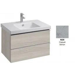 Модуль под раковину Odeon Up 77х48,5х53 см, серый бетон EB895-N26 Jacob Delafon