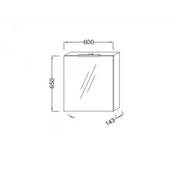 Зеркало Odeon Up 60х65 см, белый блестящий, правосторонний, зеркало с 2х сторон дверцы, с подсветкой EB795DRU-G1C Jacob Delafon