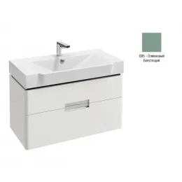 Модуль с раковиной Reve 80 см, оливковый блестящий, подвесной монтаж E4803-00+EB1135-G95 Jacob Delafon