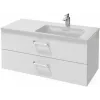 Модуль под раковину Vox 100х46х45,2 см, 2 ящика, изогнутые ручки, белый глянцевый EB2076-R1-G1C Jacob Delafon