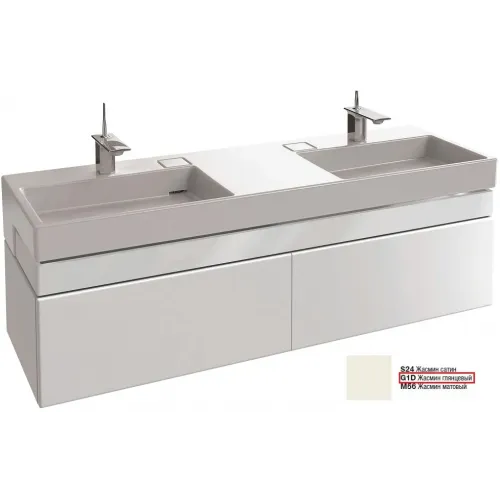 Модуль под раковину Terrace 150х48х38 см, 3 ящика, жасмин глянцевый, система push-to-open EB1189-G1D-G1D Jacob Delafon