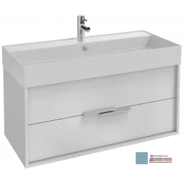 Модуль под раковину Vivienne 99,9х45,2х45,2 см, фасад аквамарин матовый, корпус белый, без ручек EB1585-N18-M43 Jacob Delafon