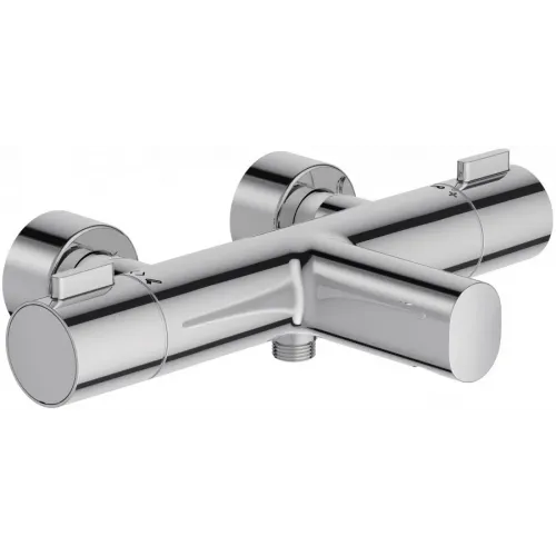 Настенный смеситель Cuff с выходом на душ (без лейки), неповоротный излив, термостат E78520-CP Jacob Delafon