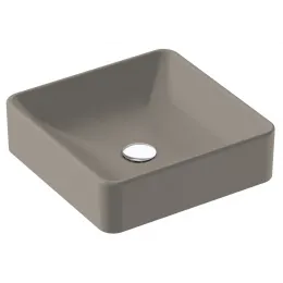 Накладная раковина Vox 40х40х13,5 см, кашемир, без отверстия для смесителя, с отверстием перелива в передней части, санфарфор EVG102-MK4 Jacob Delafon