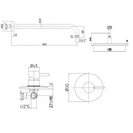 Комплект смесителей PAFFONI Light KITLIG011NOKING
