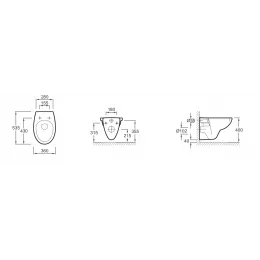Комплект унитаза с инсталляцией Patio глубина унитаза 54см, клавиша хром глянец, с микролифтом, быстросъемное E21734RU-00 Jacob Delafon
