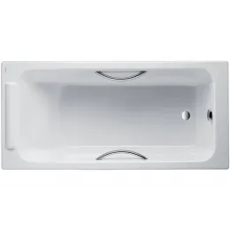 Чугунная ванна Parallel 150х70 см, с отв. для ручек, антискользящее покр. E2949-00 Jacob Delafon