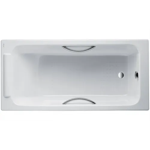 Чугунная ванна Parallel 150х70 см, с отв. для ручек, антискользящее покр. E2949-00 Jacob Delafon