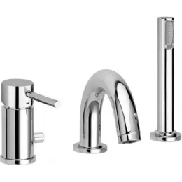 Смеситель на борт ванны с душем Paffoni Light LIG047CR