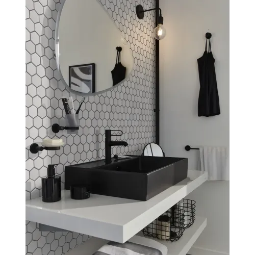 Подвесная раковина Vivienne 61х46,6х12 см, чёрная матовая, санфарфор EXBH112-NGM Jacob Delafon