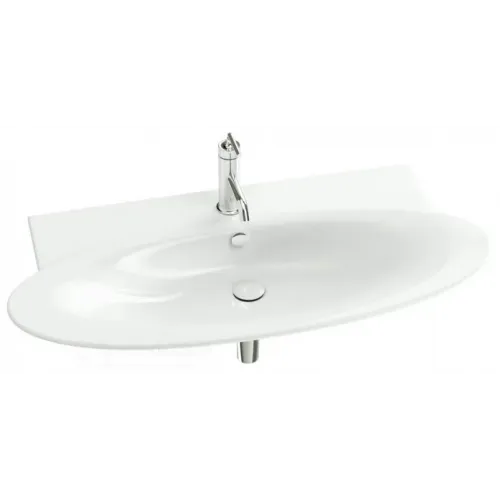 Подвесная раковина Presqu'ile 100х50х10 см, 1 отверстие для смесителя, санфарфор E4436-00 Jacob Delafon