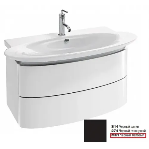 Модуль под раковину Presqu'ile 83х45х45,2 см, 2 ящика, матовый черный EB1104-R-M61 Jacob Delafon