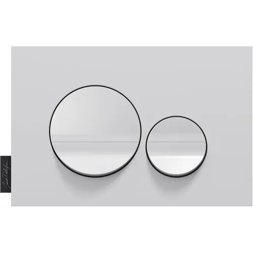 Клавиша смыва матовая/глянецевая, пластик, механическая, белая E20859-00-MWH Jacob Delafon