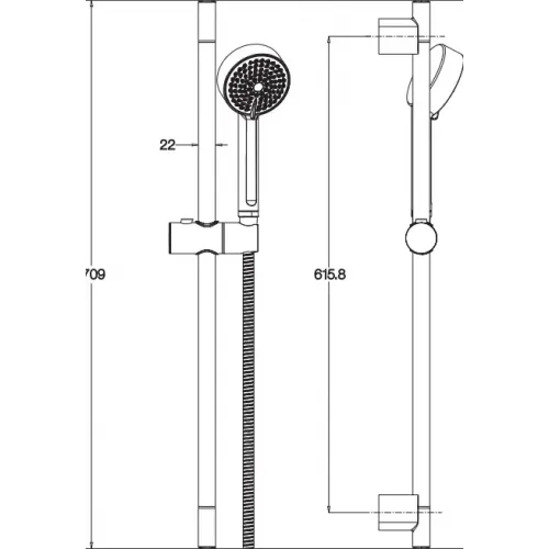 Душевой гарнитур Beat 4 режима E76907RU-CP Jacob Delafon