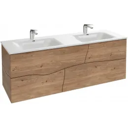 Модуль под раковину Sherwood 140х46х50 см, 4 ящика, натуральный дуб, система push-to-open EB1835RU-P6 Jacob Delafon