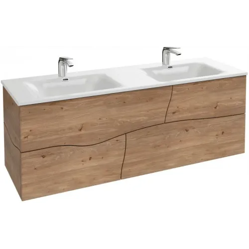 Модуль под раковину Sherwood 140х46х50 см, 4 ящика, натуральный дуб, система push-to-open EB1835RU-P6 Jacob Delafon