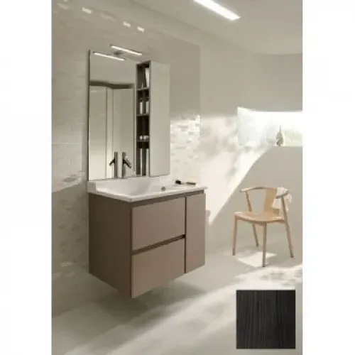 Модуль под раковину Soprano 76х53,5х63,4 см, черное дерево, 2 ящика и 1 бутылочница EB1333-E15 Jacob Delafon