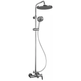 Душевая система Aleo 2.0 E26809-CP 4 режима, 25 см, round, неповор. излив, верхний душ, с лейкой E26809-CP Jacob Delafon