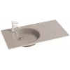 Встраиваемая сверху раковина Odeon Rive Gauche 100,6х51,5 см, матовая бронза, стекло, с отв. под смеситель EB2564-DE3 Jacob Delafon