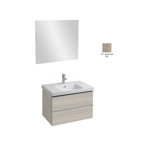 Комплект мебели для ванной Odeon Up 80 см, дуб, подвесной монтаж E4796-00+EB1098-NF+EB895-E10 Jacob Delafon