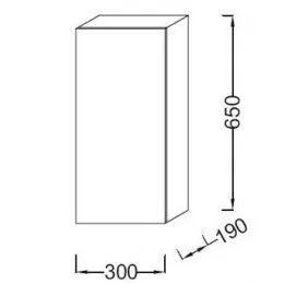 Шкаф Parallel 30х19х65 см, квебекский дуб EB513D-E10 Jacob Delafon