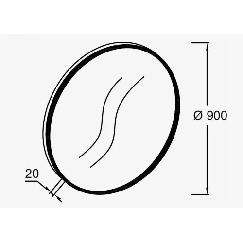 Зеркало Odeon Rive Gauche 90х90 см, золото EB1268-GLD Jacob Delafon