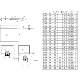 Поддон Singulier 160х90х3 см, серый, Neoroc, прямоугольный E67027-NAD Jacob Delafon