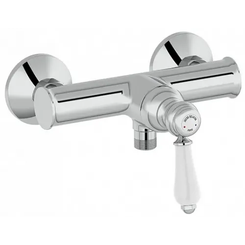 Настенный смеситель без излива Louise хром / белый, без лейки E24362-CP Jacob Delafon