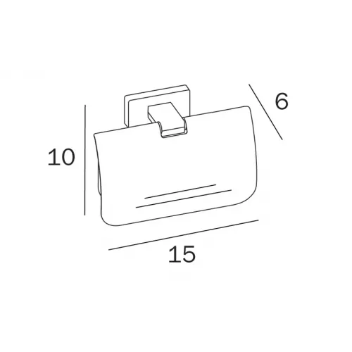 Держатель туалетной бумаги INDA LEA A18260CR