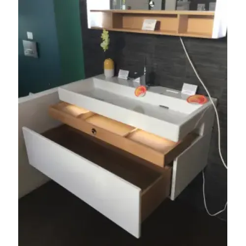 Модуль под раковину Terrace 150х38х48 см, черный матовый, верхний ящик из цельного дерева, система push-to-open EB1189-M61 Jacob Delafon