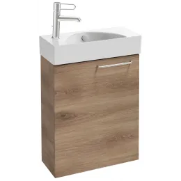 Модуль под раковину Odeon Rive Gauche 48,5х21,3х59,1 см, левосторонний, квебекский дуб, ручки хром EB2581G-R5-E10 Jacob Delafon