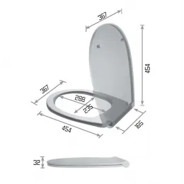 Крышка с сиденьем GALASSIA EDEN 7220