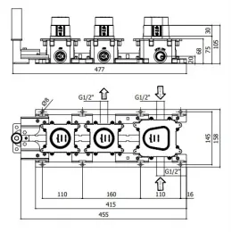 Встраиваемая часть смесителя Paffoni Modular box MDBOX000