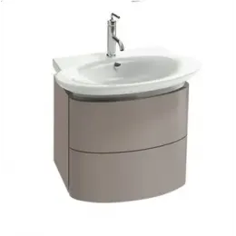 Модуль с раковиной Presqu'ile 60 см, серый титан блестящий, подвесной монтаж E4438-00+EB1102-N21 Jacob Delafon