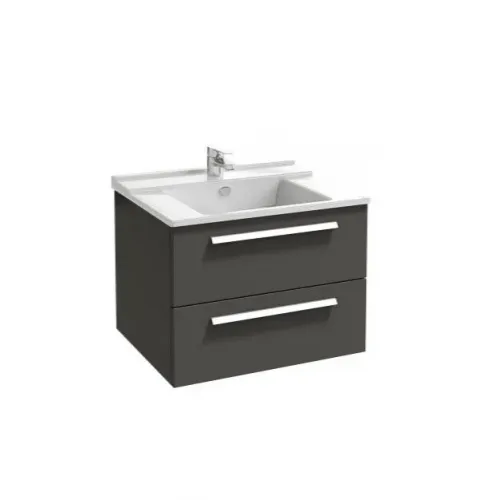 Модуль под раковину Struktura 77х47х56 см, серый антрацит, 2 выдвижных ящика EB1277-N14 Jacob Delafon